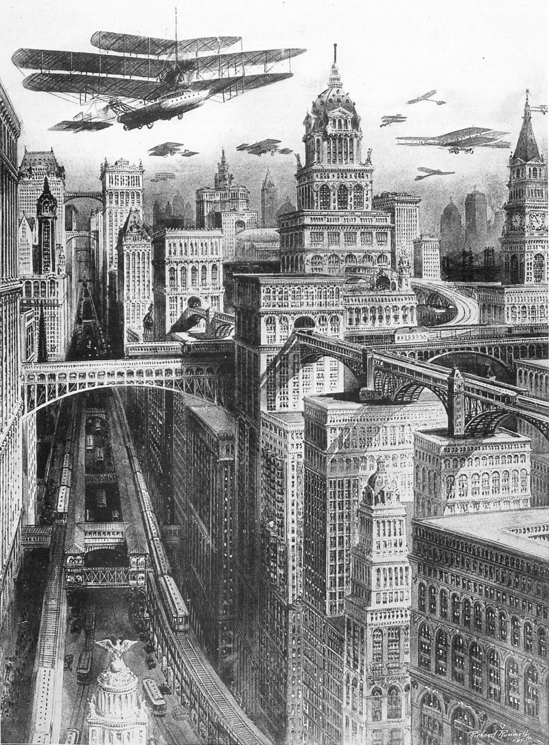 Illustration for article titled We Wish These Retrofuturistic Versions Of American Cities Had Come True